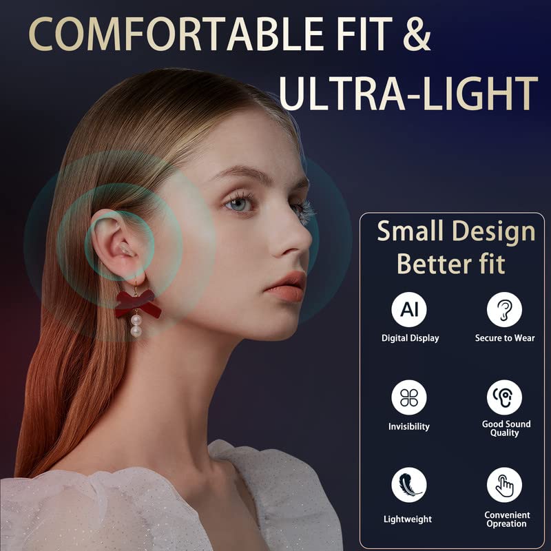 Rechargeable Hearing Aid with Intelligent Sound Amplification Wireless Compact Design for Daily Use | Sansoti