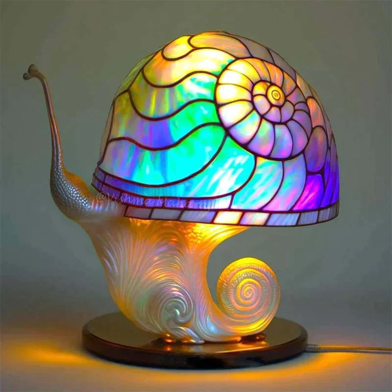 Dimbare Tafelllamp met Gebrandschilderd Glas Effect 30cm Hoog Sfeerverlichting voor Woonkamer Slaapkamer Romantische Avondlamp Decoratief Lichtkunst Werkobject | Sansoti