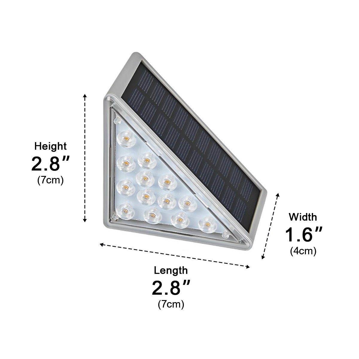Trapverlichting Buiten Solar LED ABS IP65 Tuin Trap Warmwit 3000K Bewegingssensor Automatisch Oprit Stap Verlichting Sfeerlamp | Sansoti
