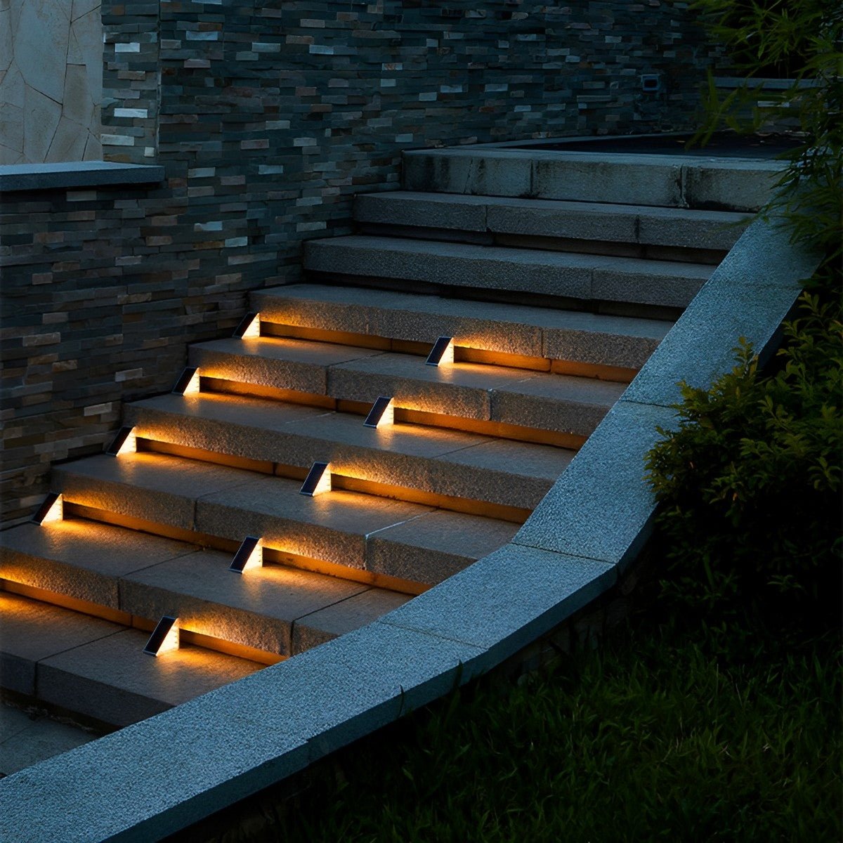 Trapverlichting Buiten Solar LED ABS IP65 Tuin Trap Warmwit 3000K Bewegingssensor Automatisch Oprit Stap Verlichting Sfeerlamp | Sansoti