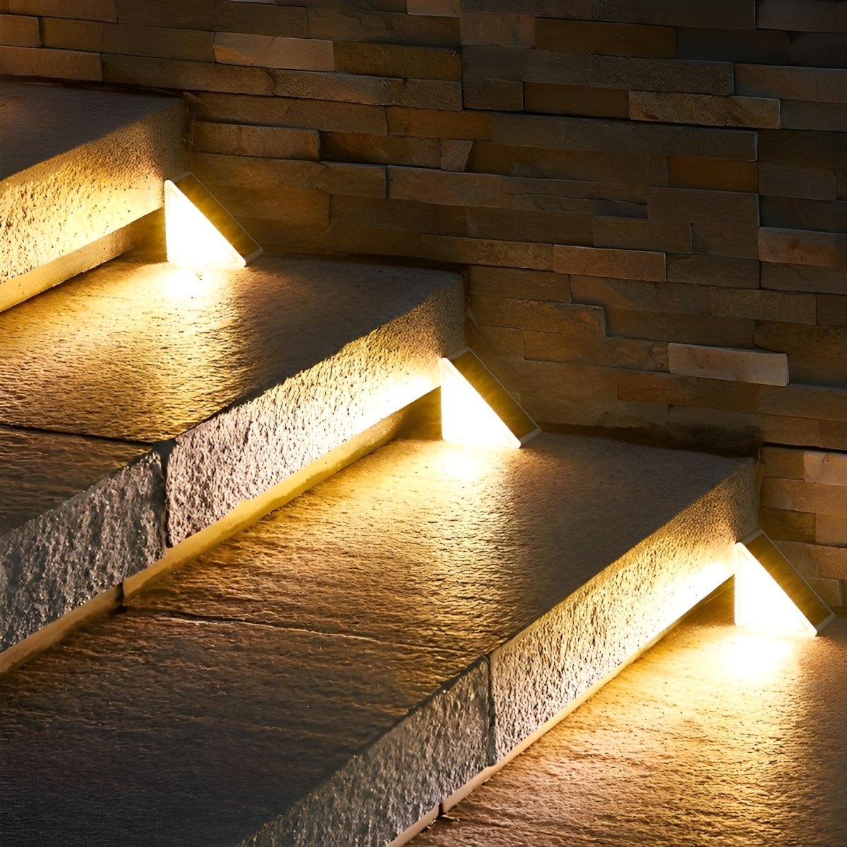 Trapverlichting Buiten Solar LED ABS IP65 Tuin Trap Warmwit 3000K Bewegingssensor Automatisch Oprit Stap Verlichting Sfeerlamp | Sansoti