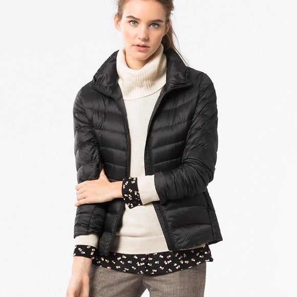 Padded Women's Jacket Fall Winter Lightweight Warm Stylish Quilted Design with Zipper Comfortable Lined S to 3XL | Sansoti