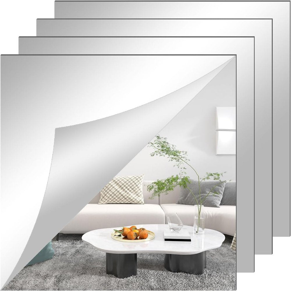 Buigbare Spiegelfolie Onbreekbaar PET 60x200 50x100 Zelfklevend Veilig Kindvriendelijk Interieur Decoratie | Sansoti