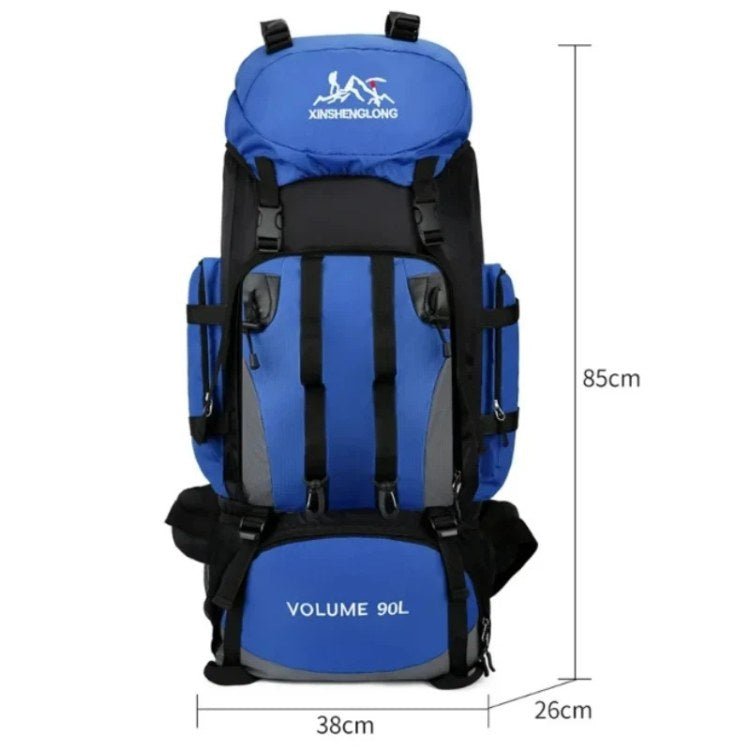 Wasserdichter 90-L-Rucksack zum Wandern, Trekking und Camping, ultraleicht, für Reisen, Outdoor-Aktivitäten, Survival und Bergsteigen | Sansoti