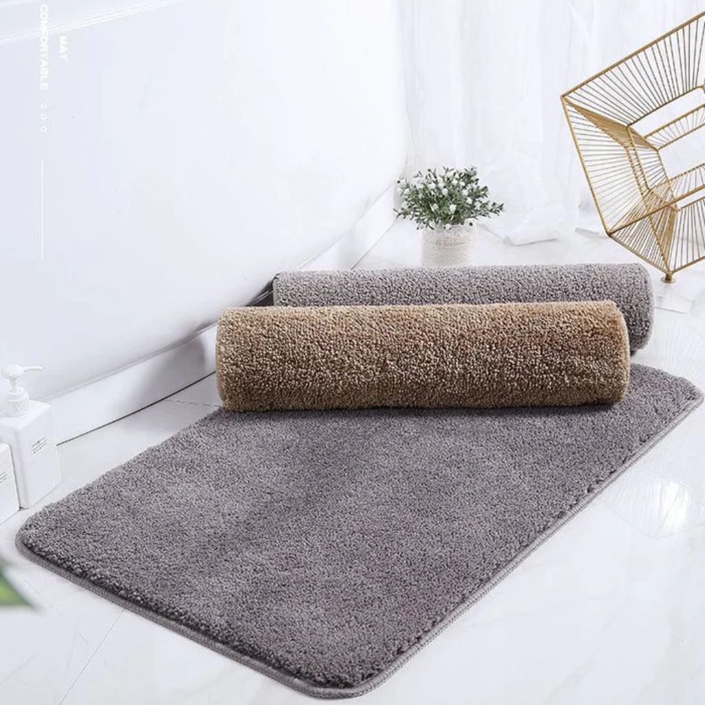 Badmat Microvezel Extra Zacht Antislip 40x60-60x160cm Badkamermat Douchemat Sneldrogend Vochtregulerend | Sansoti