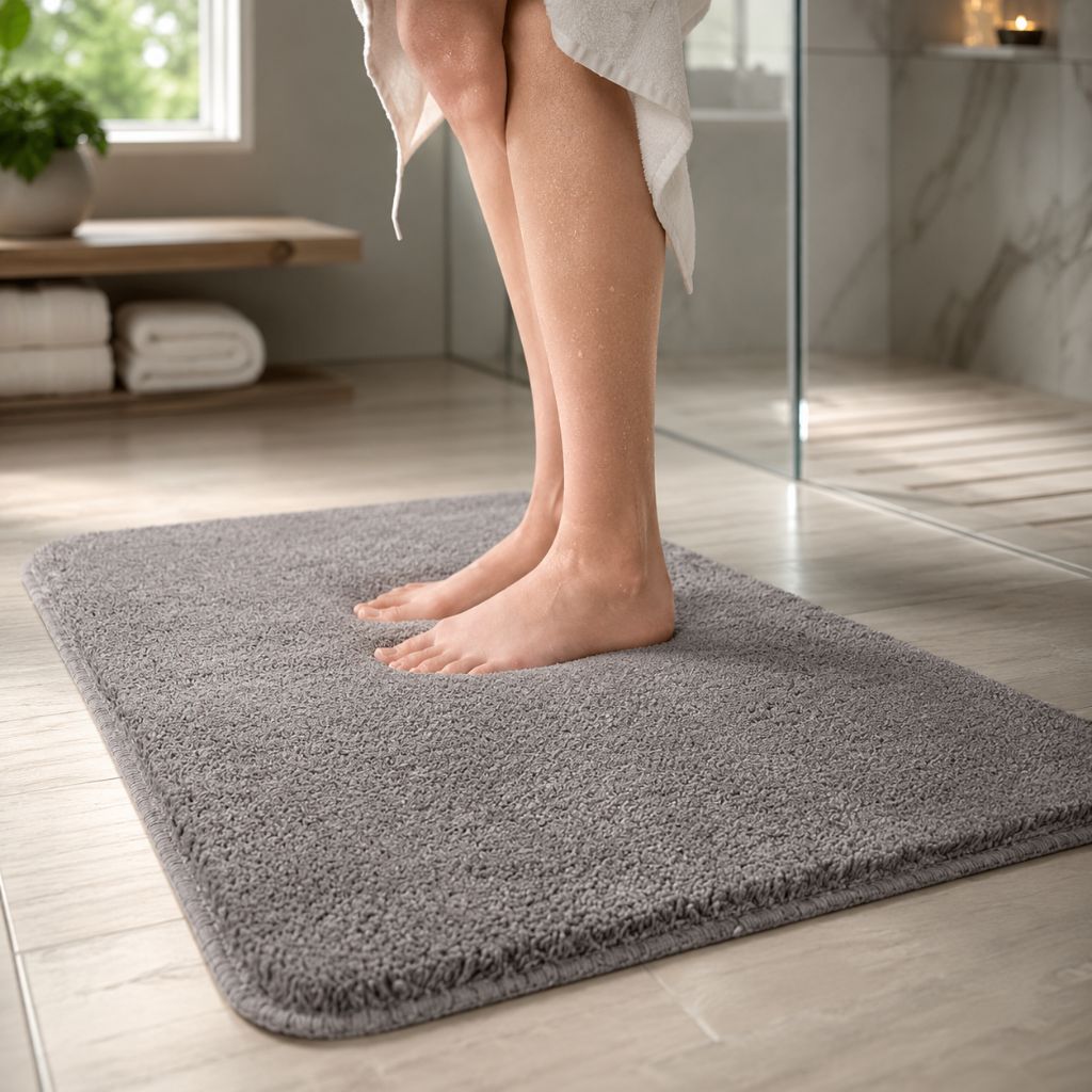 Badmat Microvezel Extra Zacht Antislip 40x60-60x160cm Badkamermat Douchemat Sneldrogend Vochtregulerend | Sansoti