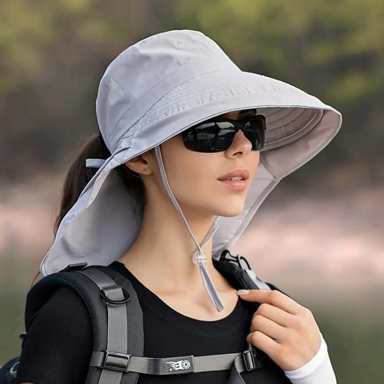 Zonnehoed met UV-Bescherming Ademend Verstelbaar Breed Vizier Dames Heren Zomer Outdoor Strand Tuin Wandelen | Sansoti