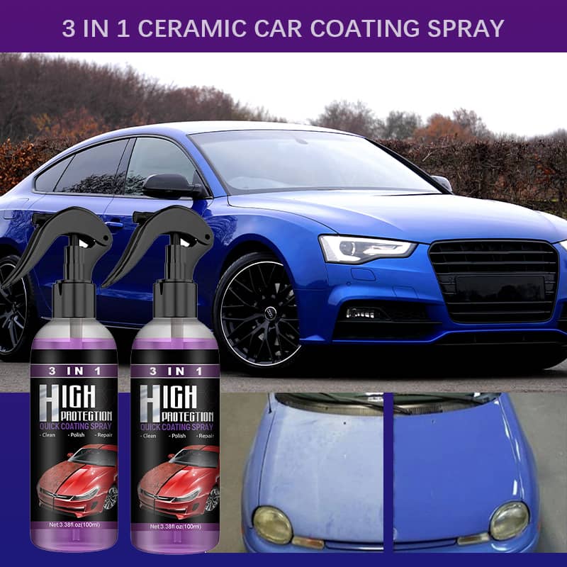 Keramische Coating Spray 3-in-1 Autolak Bescherming Watervrij Reinigen Glans Herstellen Auto Onderhoud | Sansoti