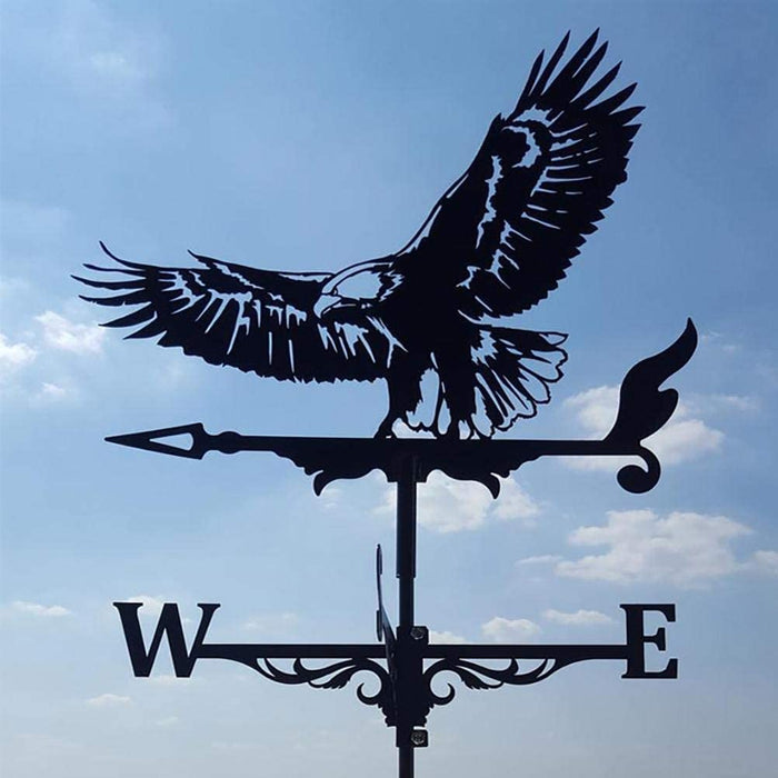 Windwijzer Tuin RVS Draaiend Decoratief Weervaan Silhouet Tuindecoratie Weerbestendig Buiten | Sansoti