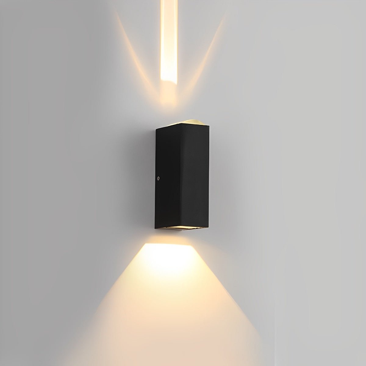 Zewnętrzna lampa ścienna LED z oświetleniem góra-dół, aluminiowa, wodoodporna, IP65, oświetlenie schodów, nowoczesne oświetlenie zewnętrzne | Sansoti