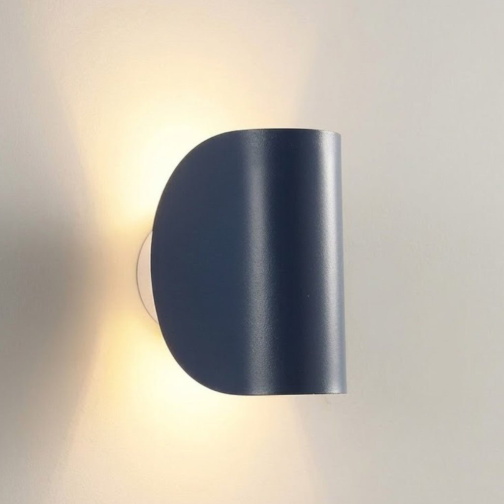 Aluminium-Wandleuchte Schwenkbar Oben Unten LED-G4-Fassung Schwarz Weiß Rot Marineblau Moderne Wandbeleuchtung | Sansoti