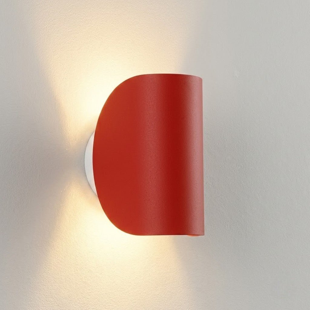 Aluminium-Wandleuchte Schwenkbar Oben Unten LED-G4-Fassung Schwarz Weiß Rot Marineblau Moderne Wandbeleuchtung | Sansoti
