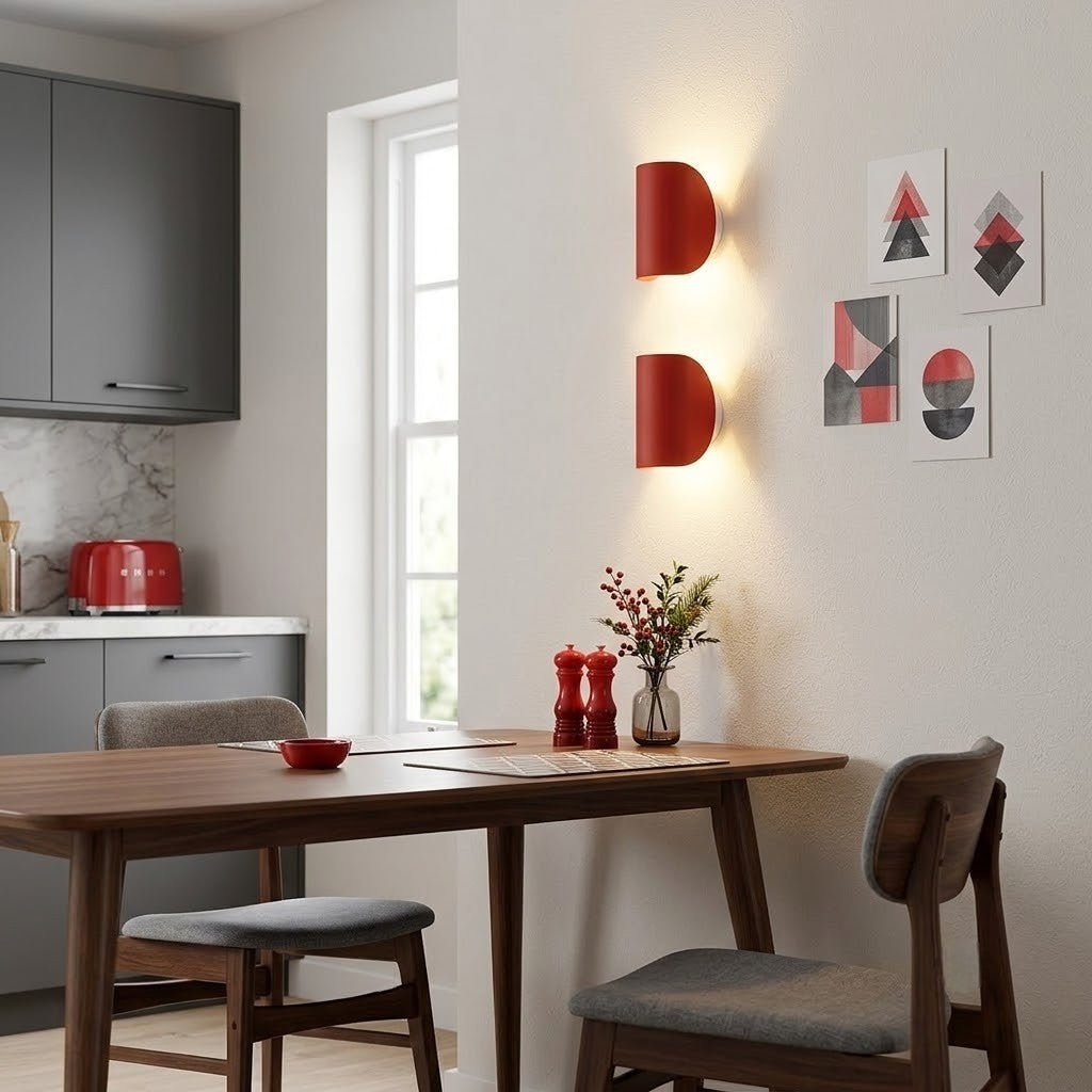 Aluminium-Wandleuchte Schwenkbar Oben Unten LED-G4-Fassung Schwarz Weiß Rot Marineblau Moderne Wandbeleuchtung | Sansoti