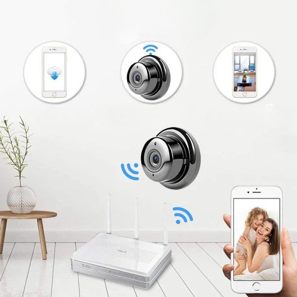 Discreet HD Beveiligingscamera 1080p met Magnetische Montage Draadloos Wifi Nachtzicht Bewegingsdetectie | Sansoti