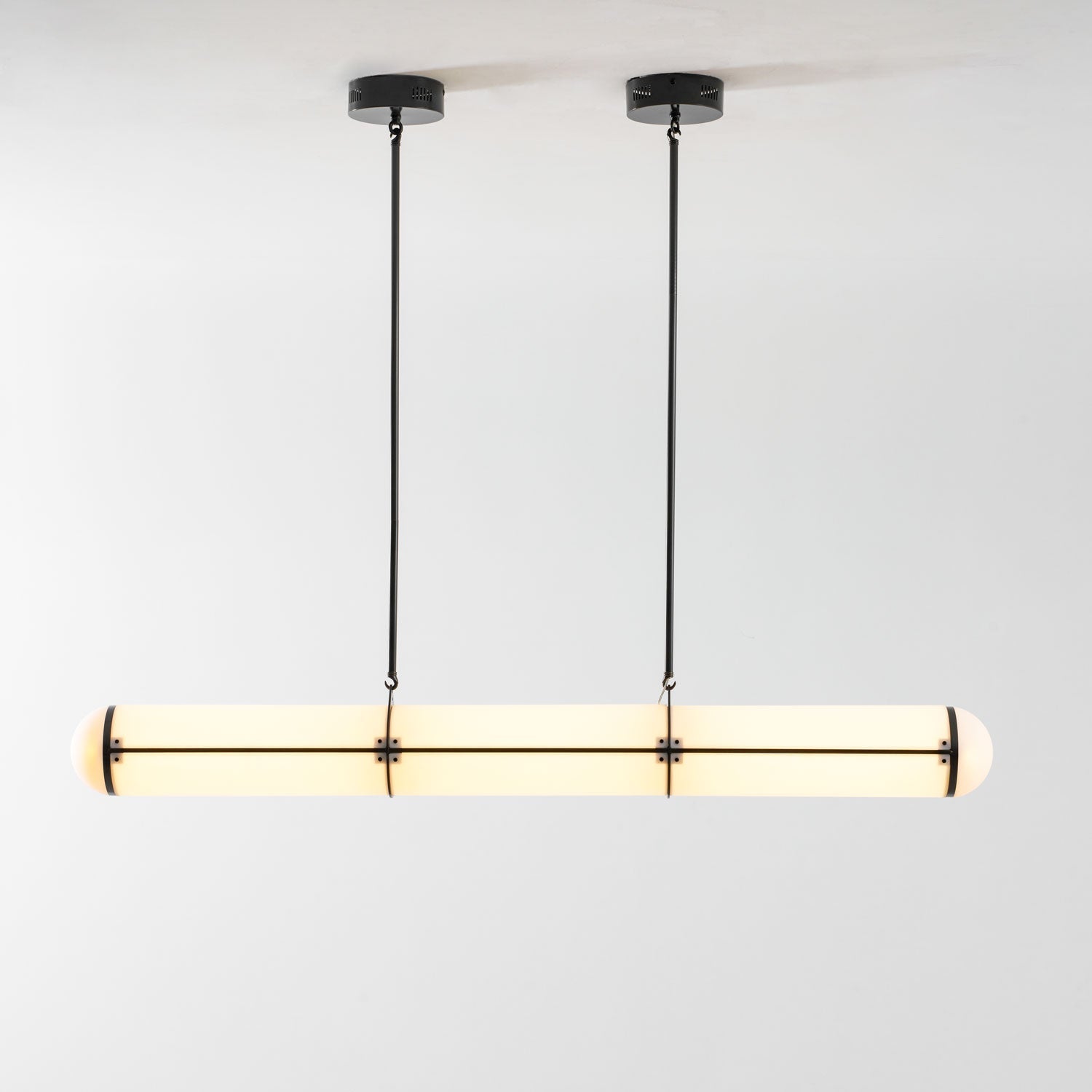 Eindloze Cilindrische Hanglamp Moderne Lineaire Verlichting voor Eettafel en Woonkamer Geïntegreerde LED Zwevende Lichtlijn Architectonische Verlichting | Sansoti