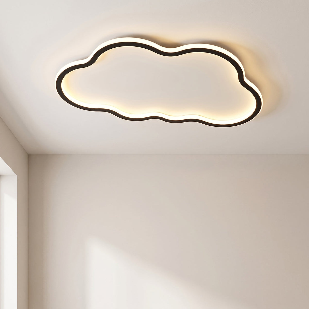 Plafonnier LED en forme de nuage E27 Aluminium PVC Design scandinave Intérieur moderne Salon Chambre d’enfant | Sansoti