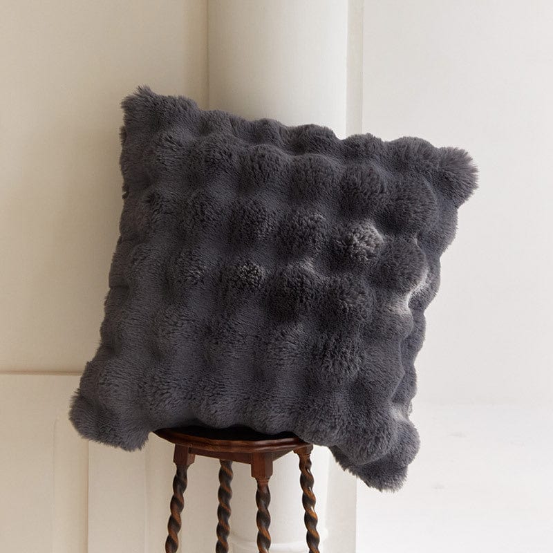 Zachte Imitatiebont Kussenhoes voor Bank en Bed – Luxe Pluche Sierkussen – Warm en Decoratief | Sansoti