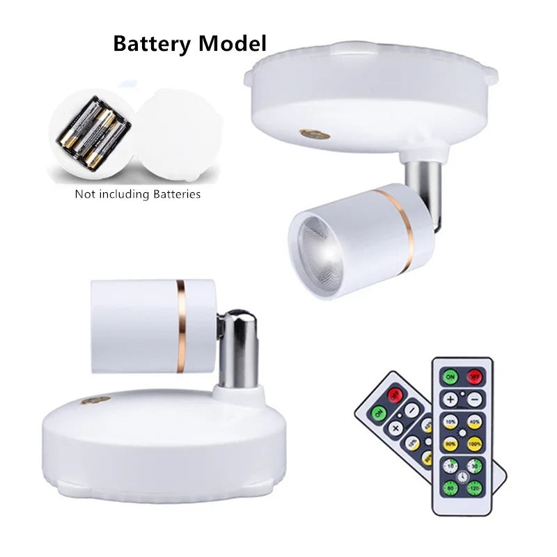 Spot LED sans fil avec télécommande et fonction dimmer | Restfield