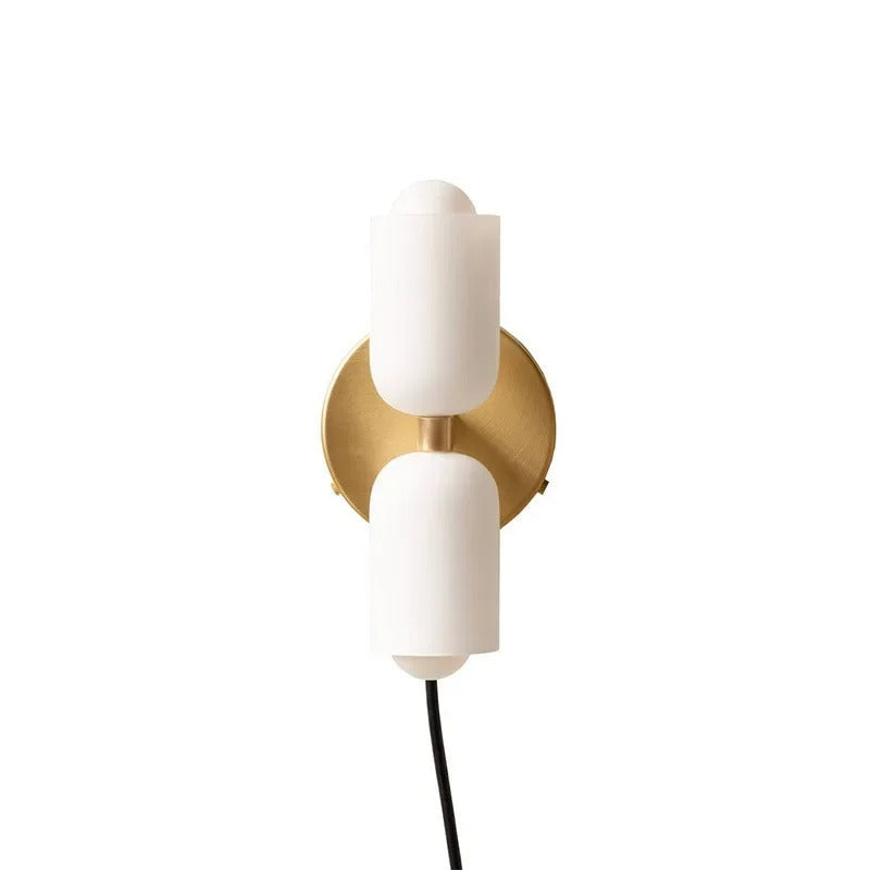 Moderne Wandlamp met Kleurrijke Kap – Glazen Lichtpunt voor Levendige Ruimtes | Sansoti
