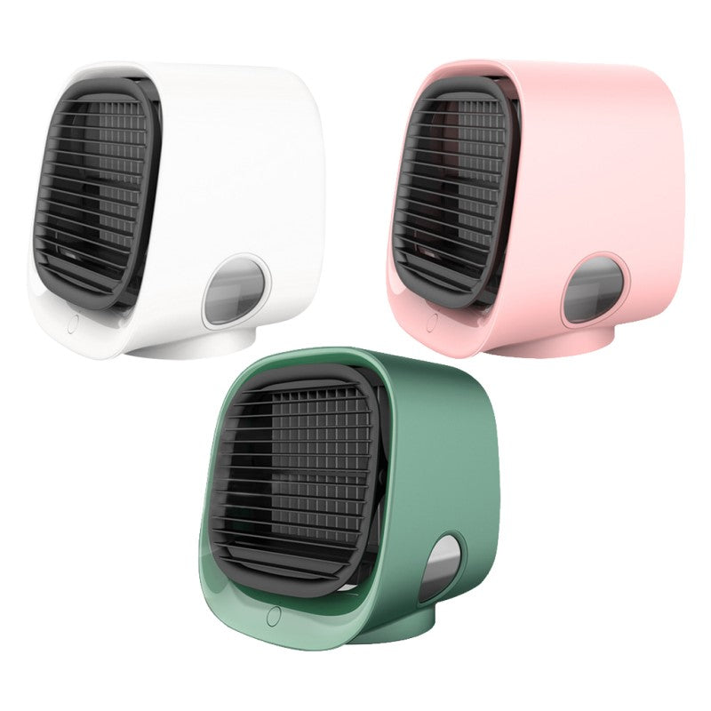 Compacte airco met luchtkoeler en luchtbevochtiger voor slaapkamer en kantoor via usb | Sansoti