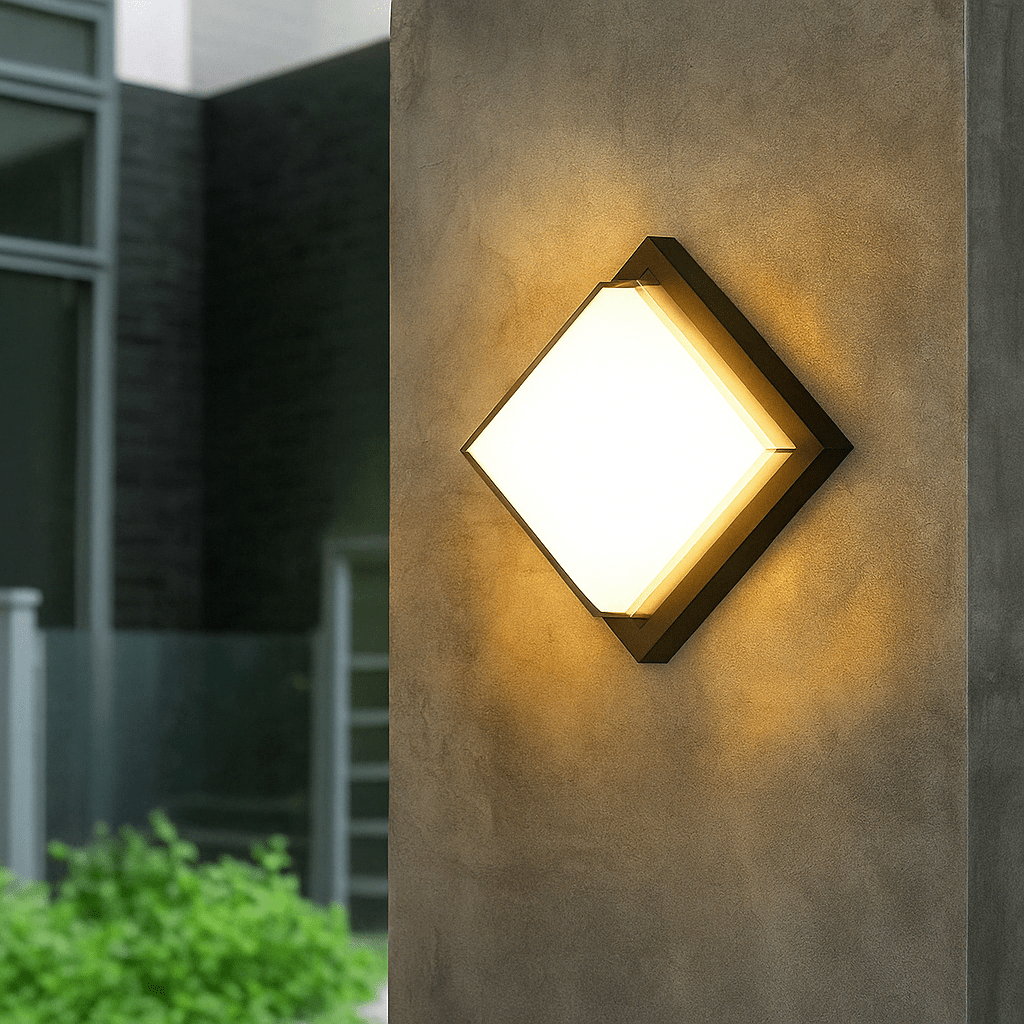 Buitenlamp LED Wandverlichting Bewegingssensor Mat Zwart Modern Waterdicht voor Tuin Terras Voordeur | Sansoti