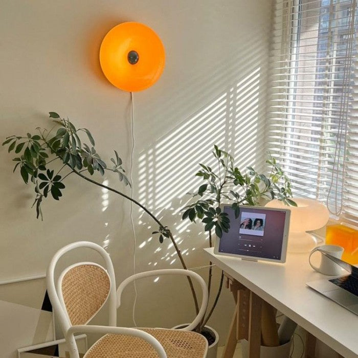 Bauhaus Wall Lamp & Table Lamp – Minimalist White Glass with Metal Living Room Ambient Light | Sansoti