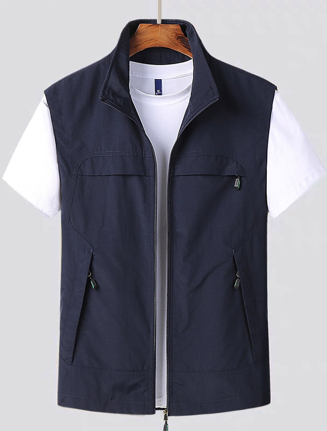 Sneldrogende Outdoor Bodywarmer met Meerdere Zakken voor Heren Mesh Ademend Vest Mourloos voor Vissen Wandelen Kamperen Actief Buitenleven | Sansoti