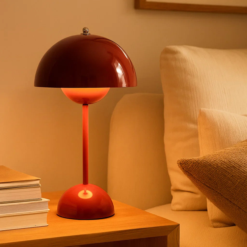 Moderne Touch Tischleuchte LED – Dimmbar mit Touch-Steuerung | Skandinavisches Design, warmweißes Licht, stilvolle Nacht- & Schreibtischlampe | Restfield
