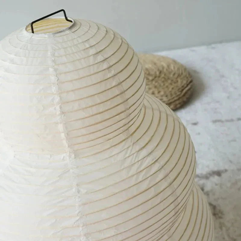 Wabi Sabi Vloerlamp van Rispapier – Kunstnerische Design Lamp met Verstelbaar Statief | Sansoti