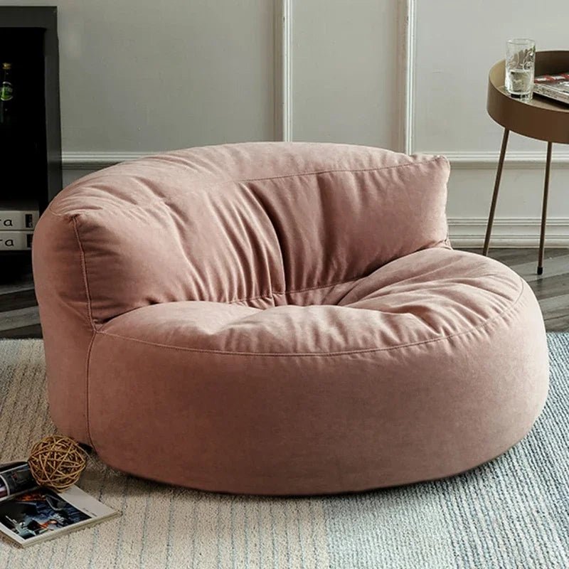 Ronde Fluwelen Zitzak Velvet Loveseat Groot Premium EPS Woonkamer Slaapkamer | Sansoti
