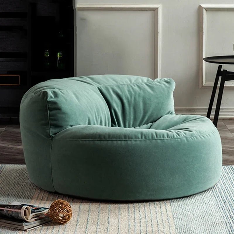 Ronde Fluwelen Zitzak Velvet Loveseat Groot Premium EPS Woonkamer Slaapkamer | Sansoti
