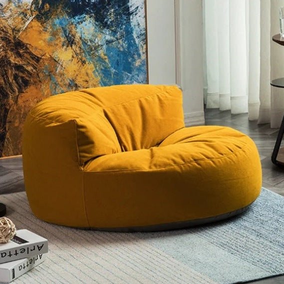 Ronde Fluwelen Zitzak Velvet Loveseat Groot Premium EPS Woonkamer Slaapkamer | Sansoti