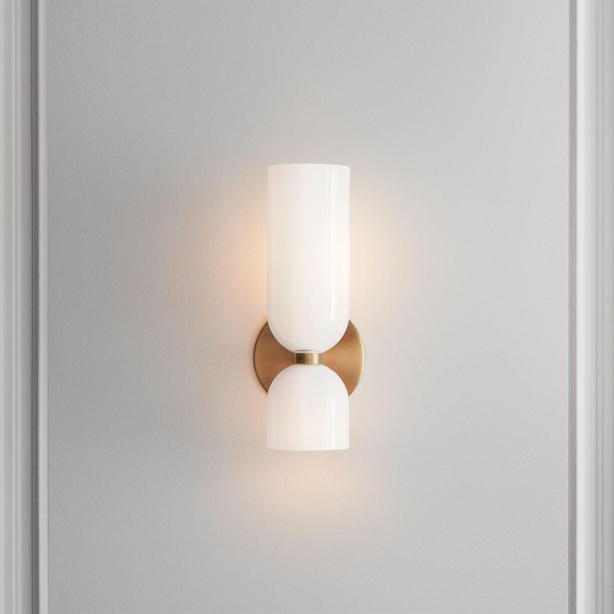 Moderne Glazen Wandlamp Metalen Fitting Slaapkamer Woonkamer Keuken Sfeerverlichting Interieur Decoratief | Sansoti