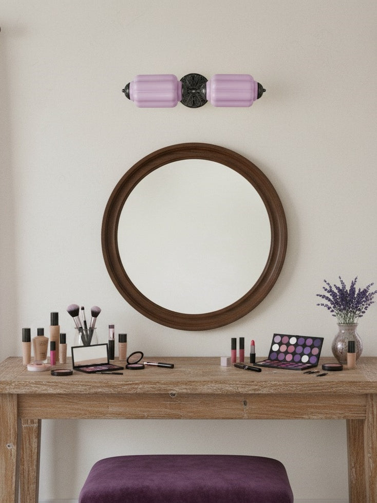 Vintage Glazen Wandlamp Horizontaal Model Eloise Lichtbron voor Woonkamer en Gang | Sansoti