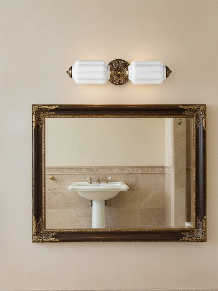 Vintage Glazen Wandlamp Horizontaal Model Eloise Lichtbron voor Woonkamer en Gang | Sansoti