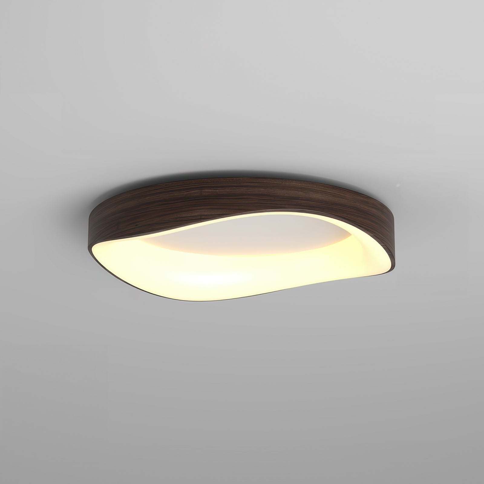 Plafonnier LED Effet bois Scandinave Acrylique Fer Salon Chambre 40 50 60cm | Restfield
