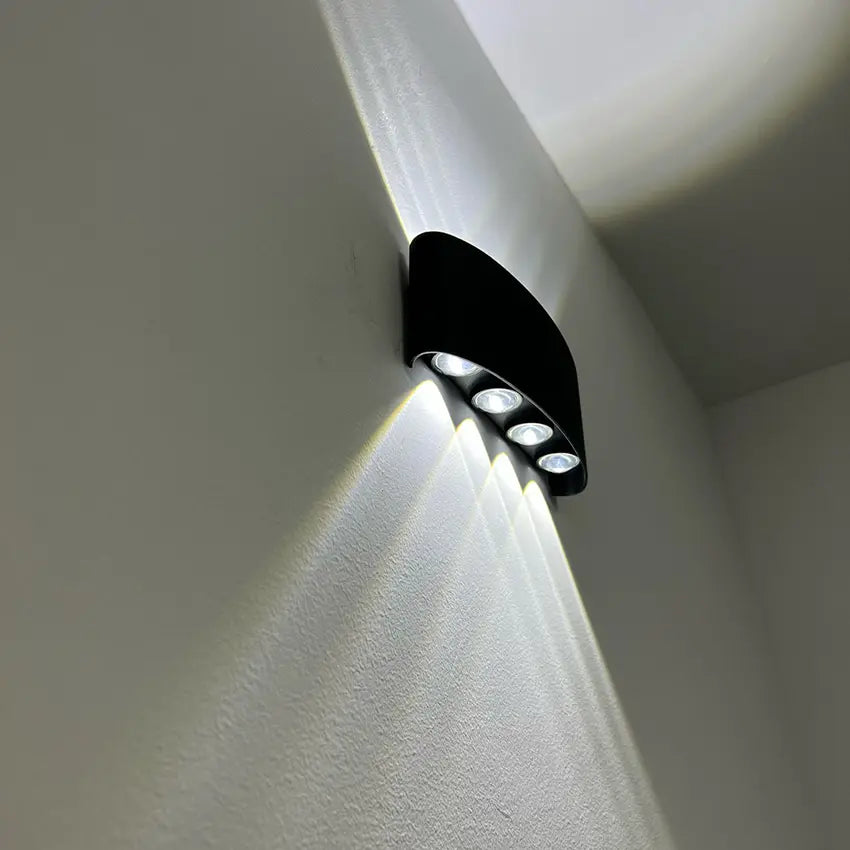 LED Wandlamp IP65 Binnen Buiten Gevellamp Patio Gang Up Down Light Zwart Wit | Sansoti