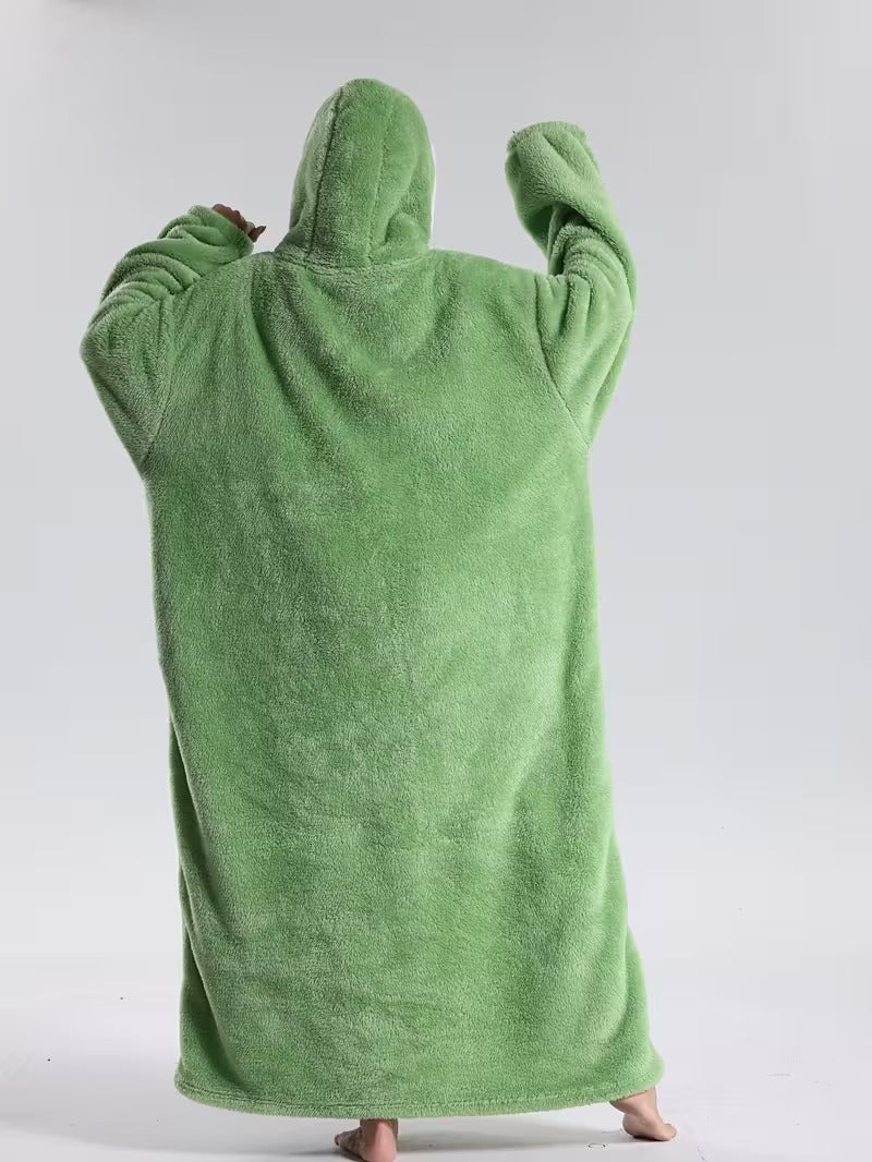 Draagbare Hoodie Deken met Mouwen en Capuchon Warm Fleece voor Bank Bed TV Kijken Luieren Ontspannen | Sansoti