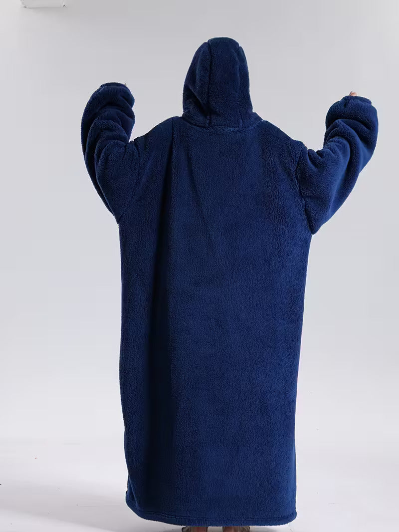 Draagbare Hoodie Deken met Mouwen en Capuchon Warm Fleece voor Bank Bed TV Kijken Luieren Ontspannen | Sansoti