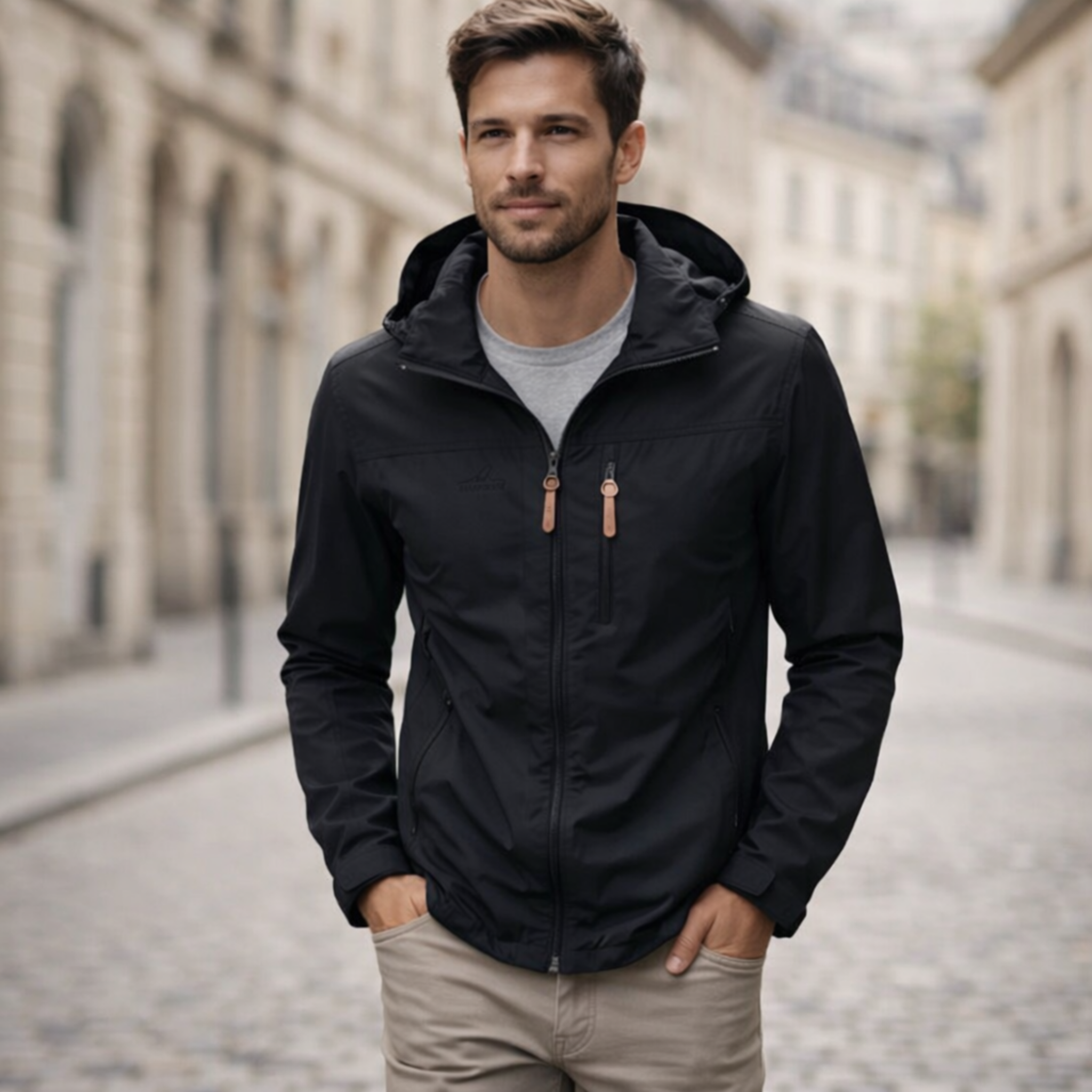 Weatherproof Men's Jacket for Outdoor – Wind and Waterproof – All-Weather Protection | Sansoti