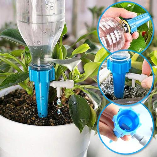 Automatisches Bewässerungssystem in Tropfenform aus Stein für Zimmer- und Gartenpflanzen, zur Selbstbewässerung im Urlaub | Sansoti