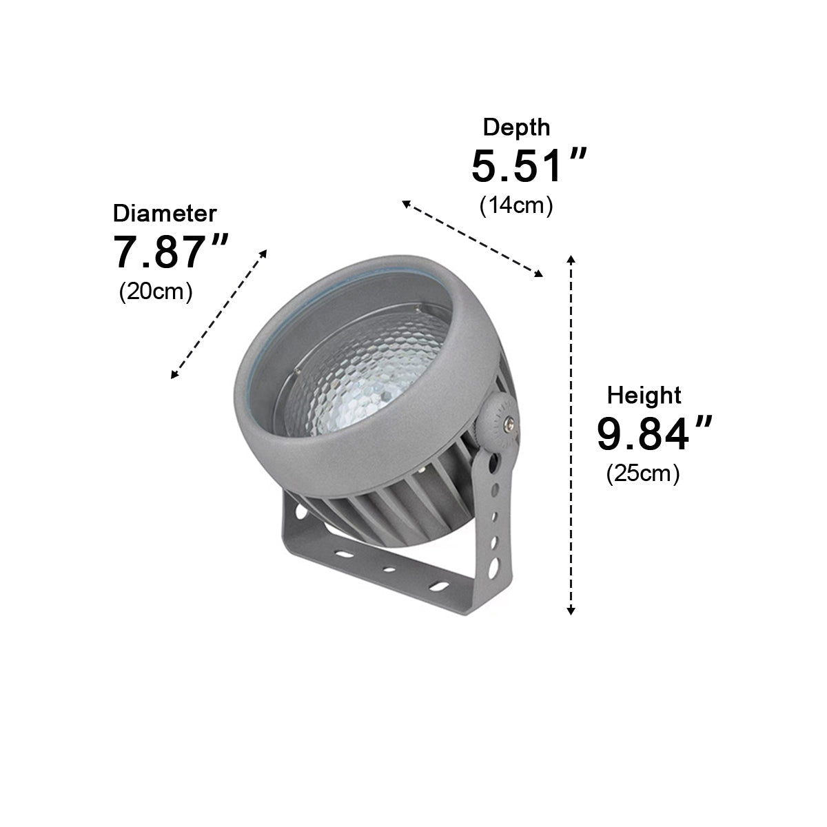 Zewnętrzna lampa projekcyjna 3D z efektem fal na wodzie, reflektor ogrodowy, nastrojowe oświetlenie, IP65, oświetlenie ścienne, wodoodporna, 24W-48W | Sansoti