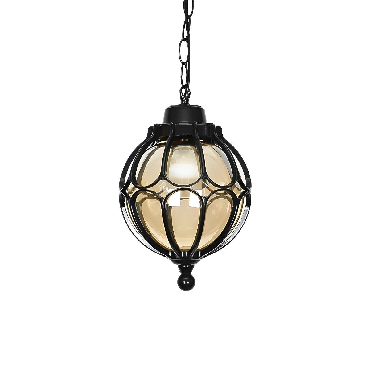 Waterproof Aluminum Globe Pendant Light for Garden, Veranda, Balcony, Hallway, Outdoor Lighting, IP54 Weather-Resistant | Sansoti