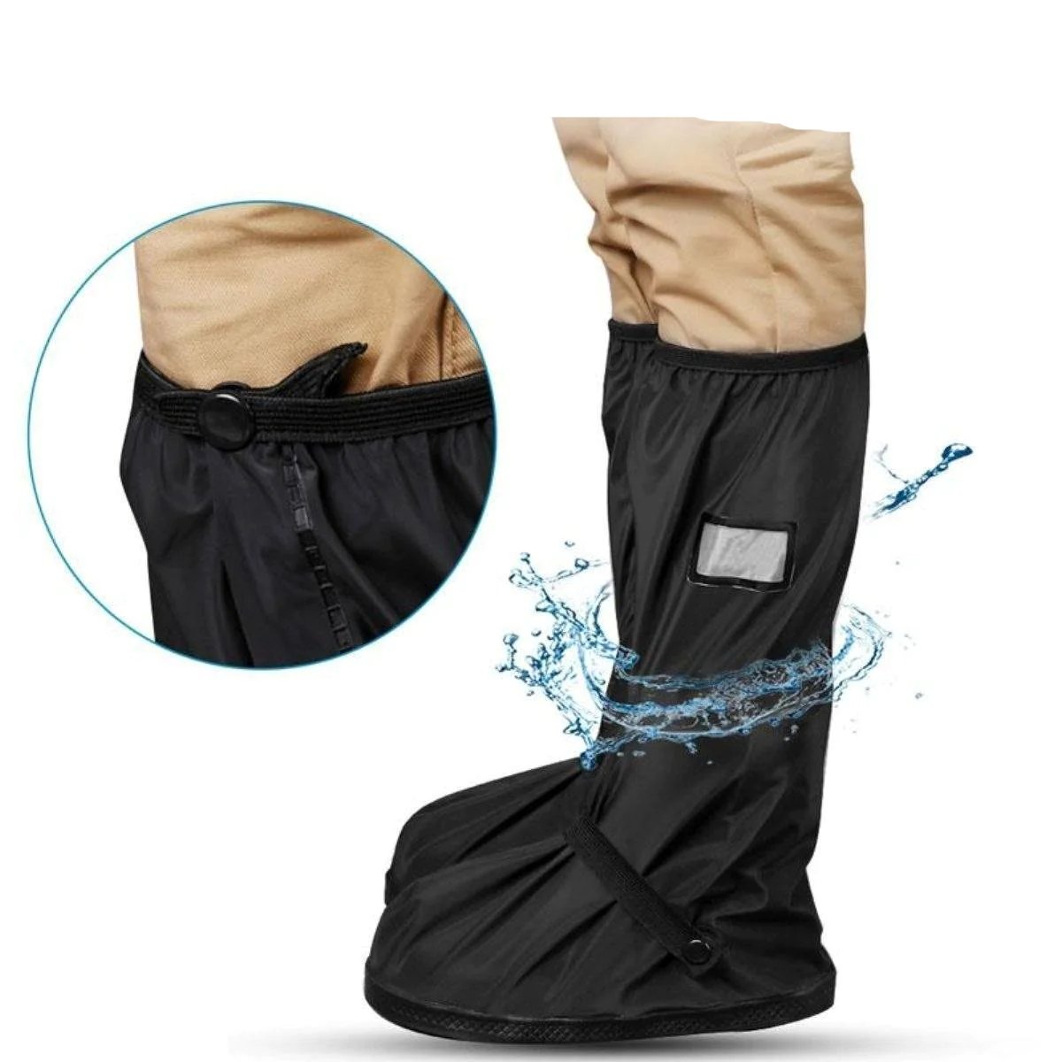 Waterdichte Overschoenen met Reflector Antislip Zool Regenbescherming Herbruikbare Schoenhoezen Outdoor | Sansoti