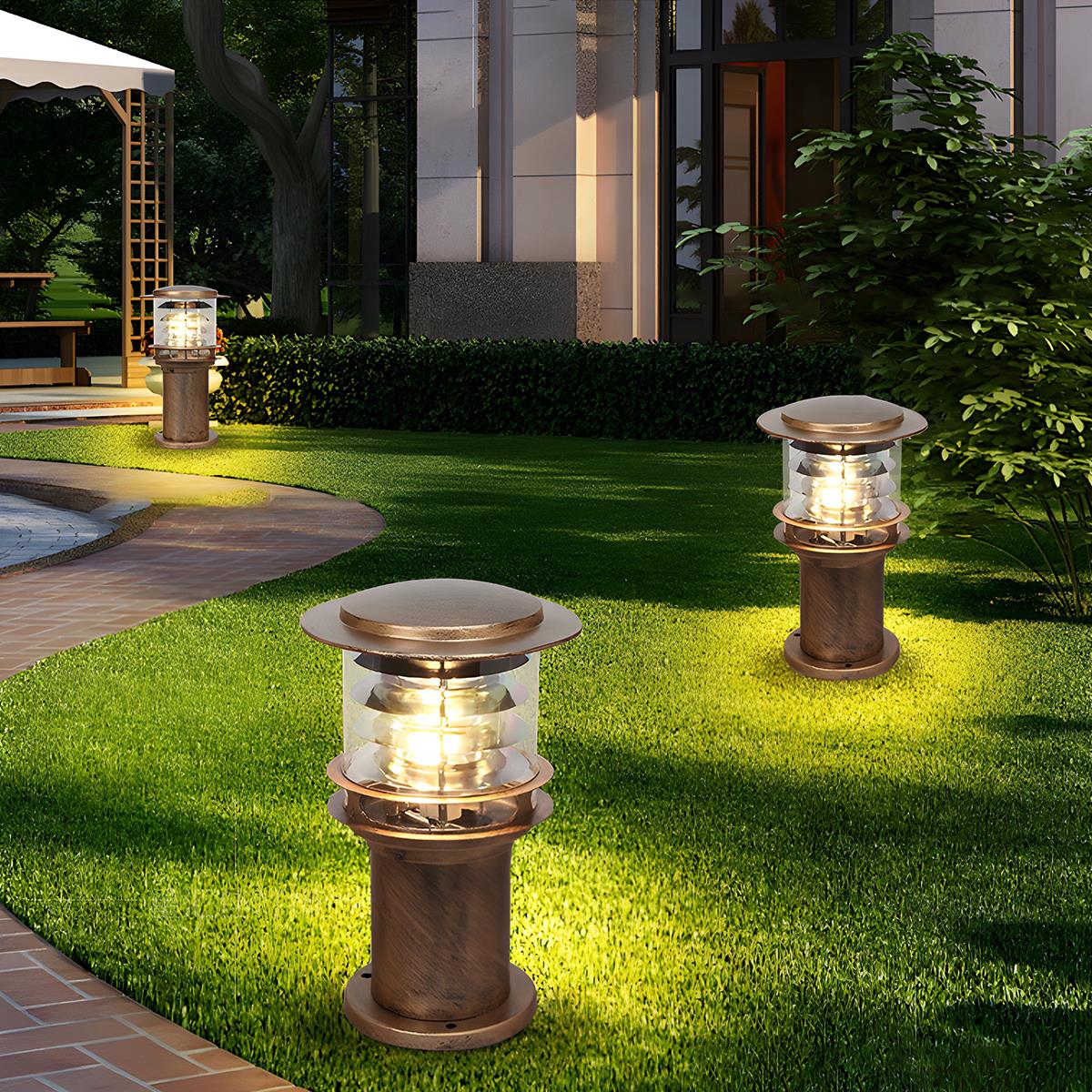 Moderne Waterdichte Buitenlamp Paal Cilinder Led Tuinverlichting IP65 Voor Oprit Pad En Terras | Sansoti