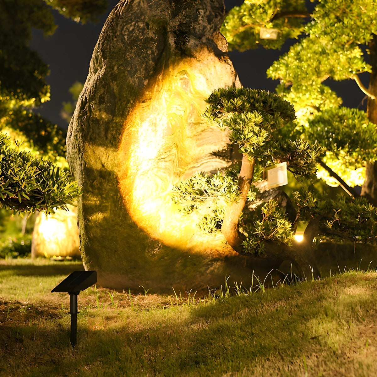 Zonnespot LED voor Tuin met Verstelbare Kop RGB Tuinverlichting Grondspot Tuinspot Buitenverlichting | Sansoti
