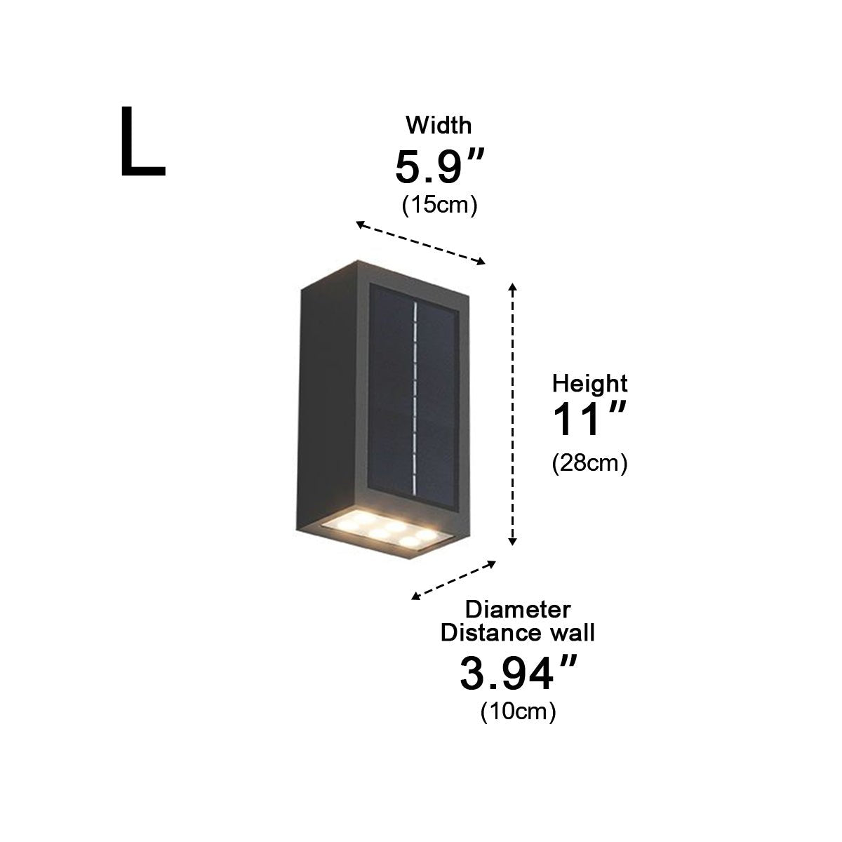 Außenlampe LED Wandleuchte IP65 Aluminium Anthrazit Auf- und Abwärtslicht Fassade Garten Einfahrt Terrasse Außenbeleuchtung Modern | Restfield