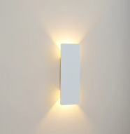 Applique murale LED en aluminium, étanche, éclairage extérieur, noire et blanche, lampe de terrasse, éclairage de façade et de jardin | Sansoti