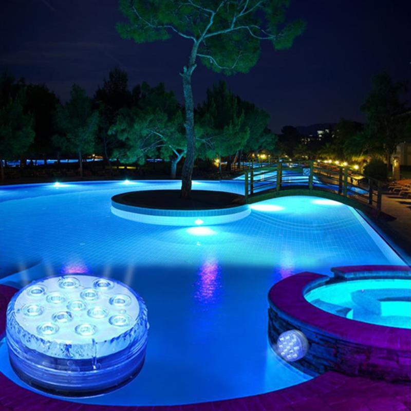 Onderwater LED Lamp IP68 Waterdicht met Afstandsbediening 16 Kleuren voor Zwembad Vijver Fontein Aquarium | Sansoti