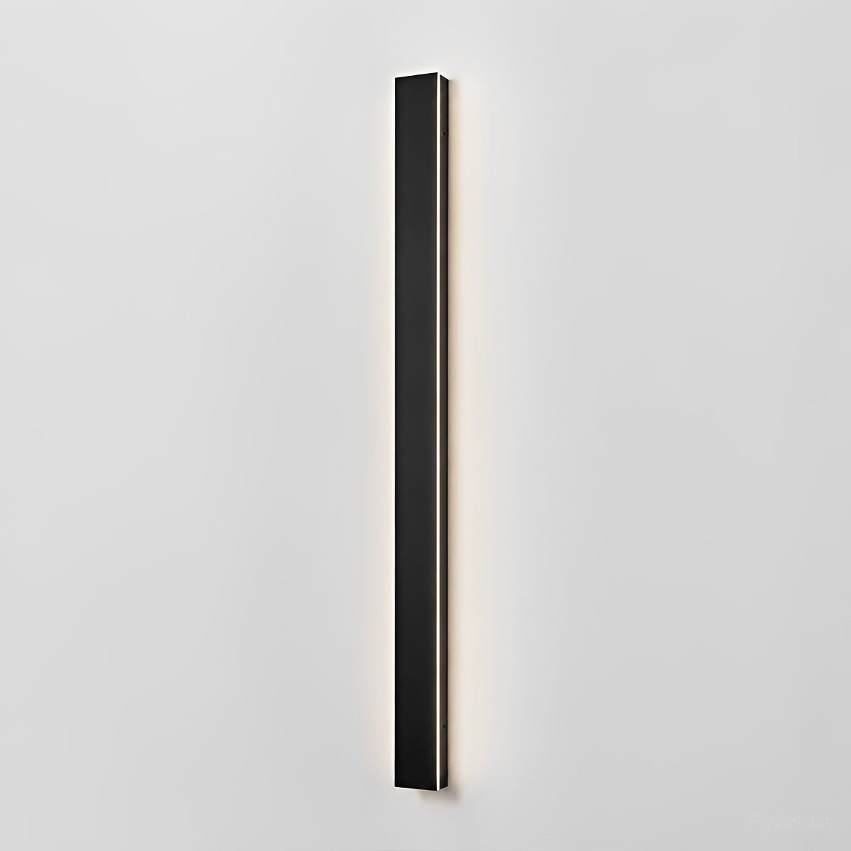 Waterproof black aluminum outdoor LED wall light 30-150cm for garden, terrace, entrance, front door, and facade lighting | Sansoti